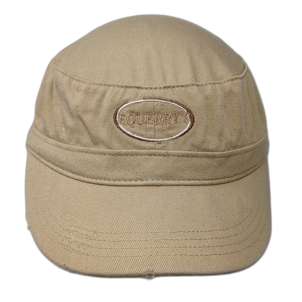Equerry's Strapback Cadet Army Cap Beige One Size Embroidered District